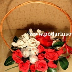 Корзина роз "Гармония"